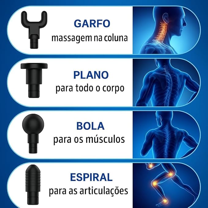Massageador Elétrico Alta Frequência Muscular Massagem - Imagem 6