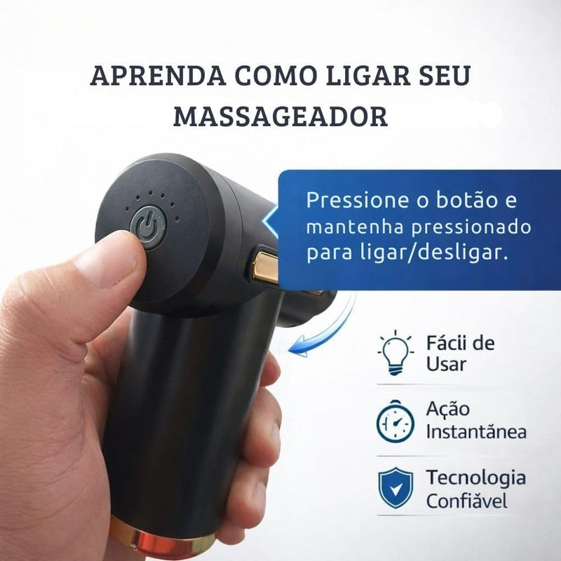 Massageador Elétrico Alta Frequência Muscular Massagem - Imagem 8