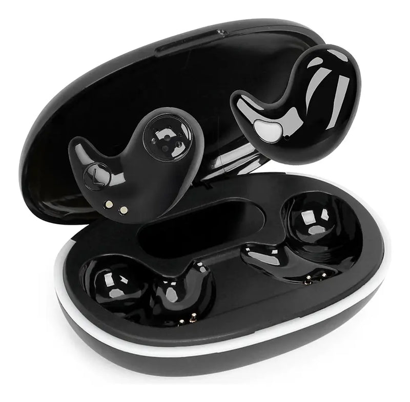 Fone de Ouvido Jiditech X55 Invisível Bluetooth 5.3 Intra-auricular para Dormir Com Cancelamento de Ruído - Imagem 2