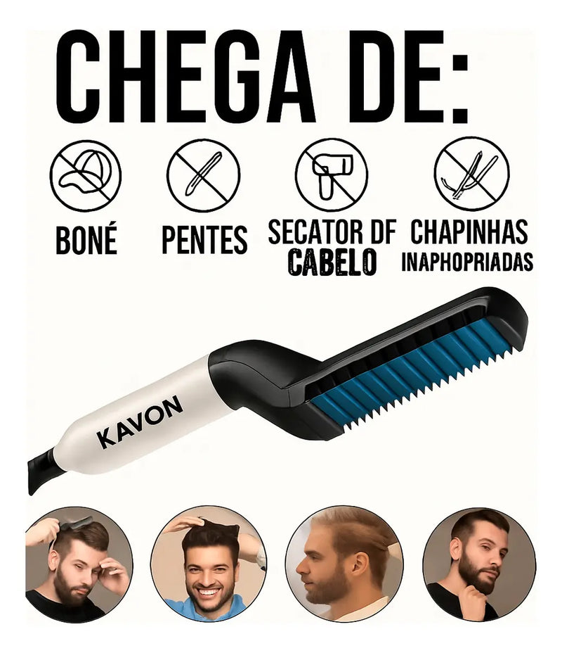 Chapinha Prancha Modelador E Alisador De Cabelo E Barba - Imagem 2
