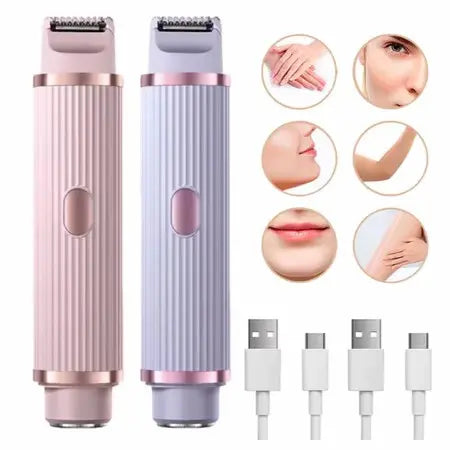 Depilador Portátil Feminino Suave para Rosto e Corpo com 2 Cabeças - Imagem 3