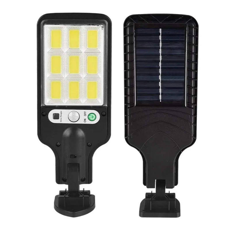 Luminária Solar Parede 108 COB Carregar LED Luz Branco frio Prova D'Água Sensor Presença 3 funções - Imagem 5